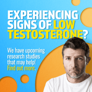 Experiencing signs of Low T? Upcoming studies may help